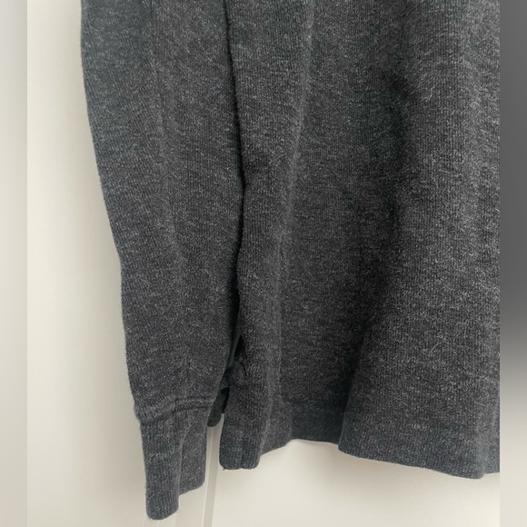Polo Ralph Lauren Estate Rib Half-Zip Pullover Sz Large in Charcoal Grey - Picture 10 of 10